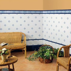 Mainzu Ceramica Mediterranean Cuarteo Azul