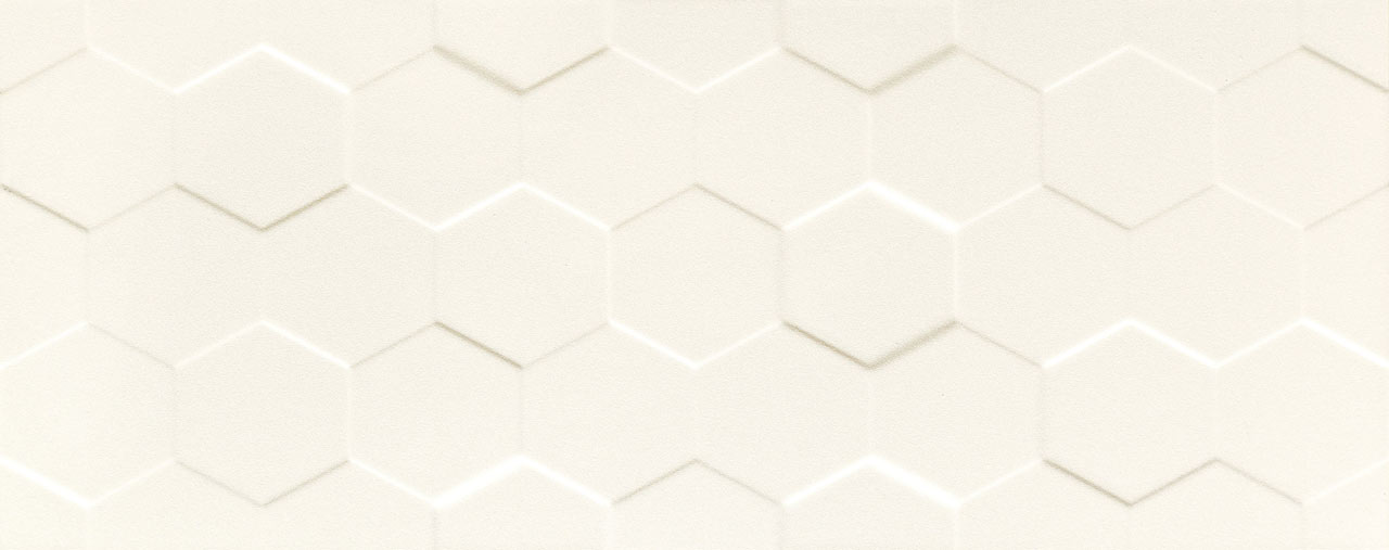 Tubadzin Elementary White Hex Str falicsempe 74,8 x 29,8