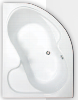 Roltechnik Tullip Aszimmetrikus kád 160 x 100 cm