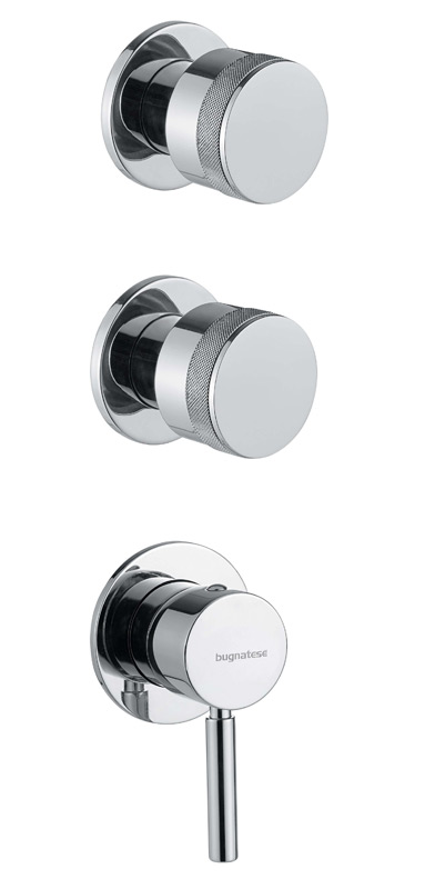 Bugnatese Kobuk 2205 - fal alatti 2 állású zuhanyváltó csempeszeleppel