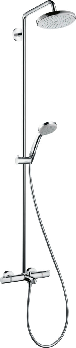 Hansgrohe Croma Showerpipe 220 1jet termosztáttal és kádtöltővel 