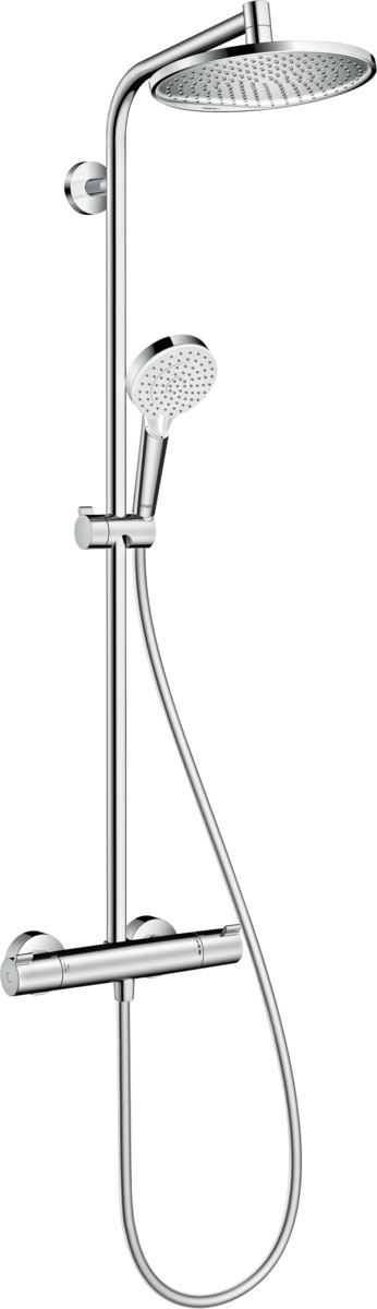 Hansgrohe Crometta S Showerpipe 240 1jet termosztáttal EcoSmart 9 l/perc 
