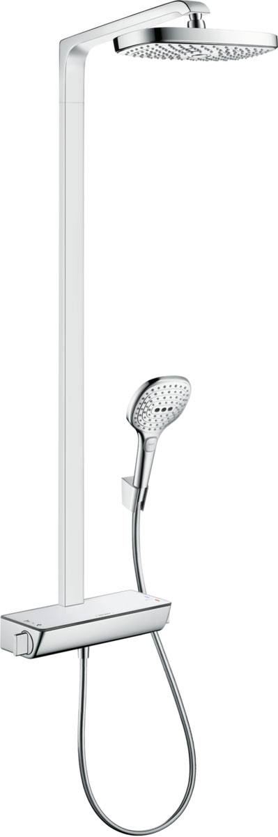 Hansgrohe Raindance Select E Showerpipe 300 2jet termosztáttal, EcoSmart 9 l/perc 