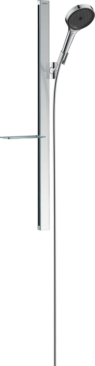 Hansgrohe Rainfinity Zuhanyszett 130 3jet 90 cm-es zuhanyrúddal és szappantartóval, EcoSmart 9l/perc 
