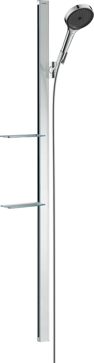 Hansgrohe Rainfinity Zuhanyszett 130 3jet 150 cm-es zuhanyrúddal és szappantartóval, EcoSmart 9l/perc 