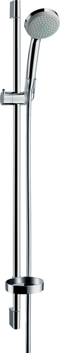 Hansgrohe Croma 100 Zuhanyszett Mono 90 cm-es zuhanyrúddal és szappantartóval 