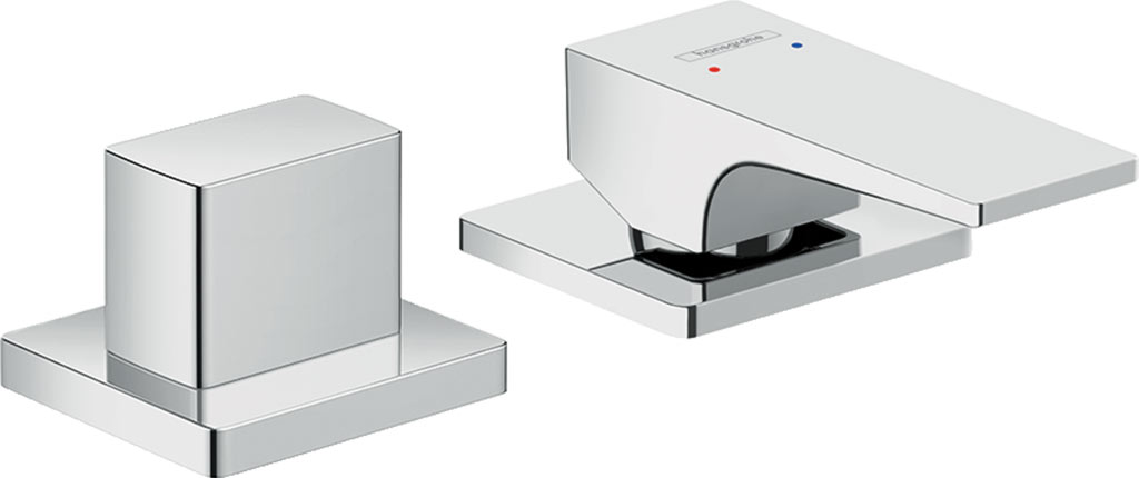 Hansgrohe Metropol 2-lyukú peremre szerelhető kádcsaptelep karos fogantyúval 