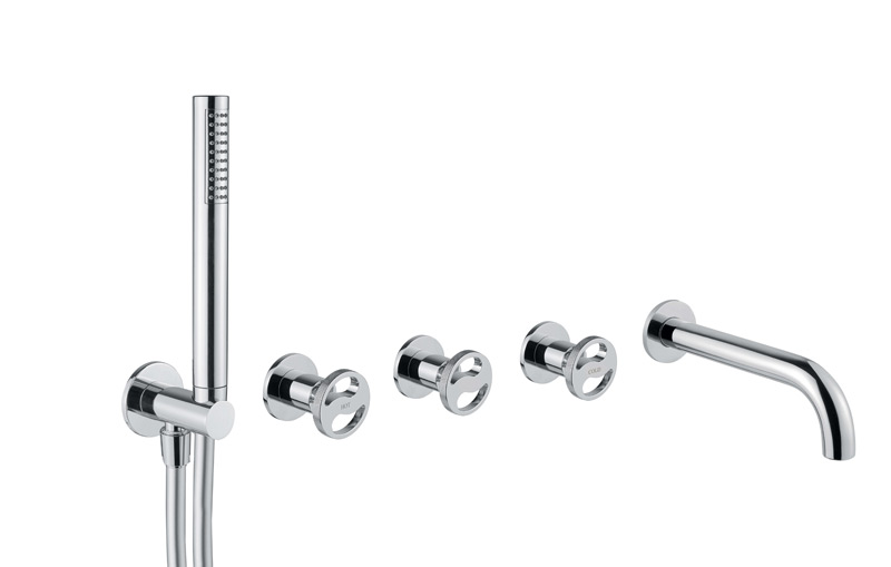 Bugnatese Millenovecinquanta 4519 - fal alatti rendszer kifolyóval és zuhanyszettel