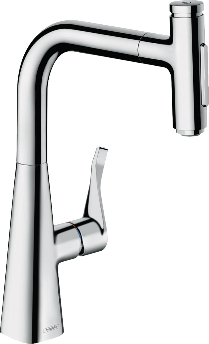 Hansgrohe Metris Select M71 M7117-H240 egykaros konyhai csaptelep kihúzható kifolyóval 