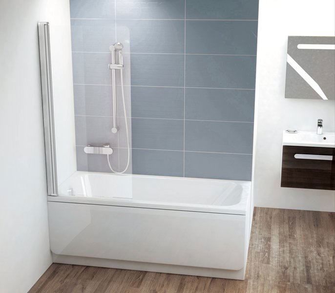 Ravak CVS1-80 kádparaván Bal ( fehér + Transparent ) 