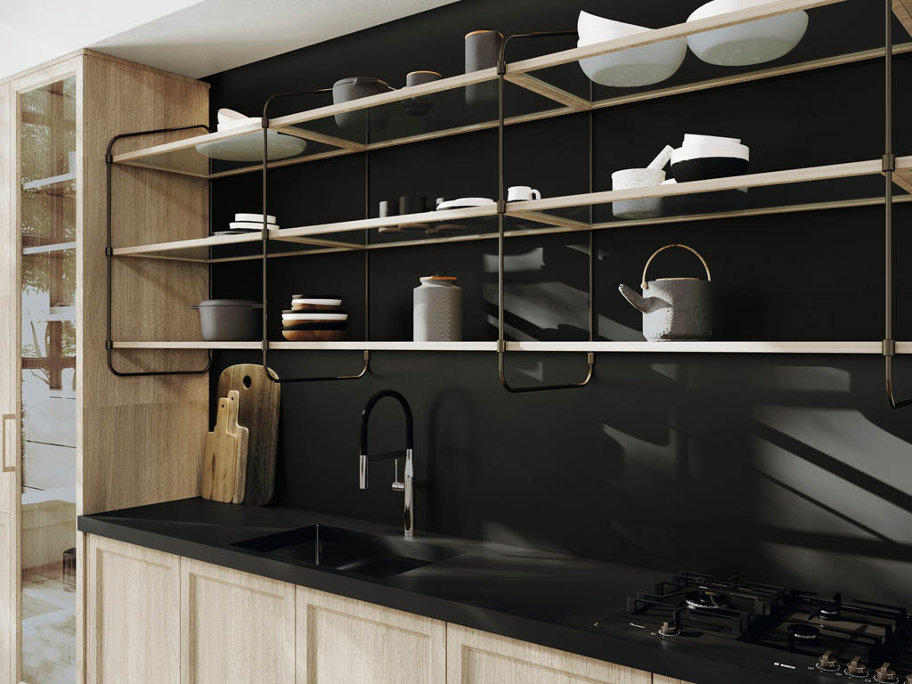 Ape Nero Konyhai burkolólap | Csempék és Padlólapok