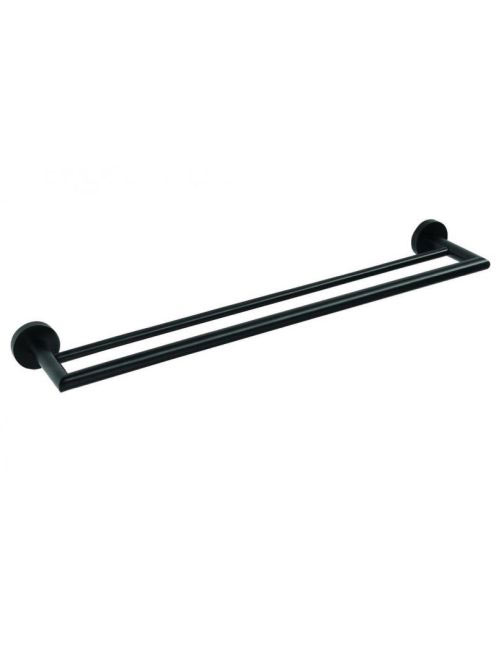 Arezzo design BEMETA Dark dupla törölközőtartó AR-104204050