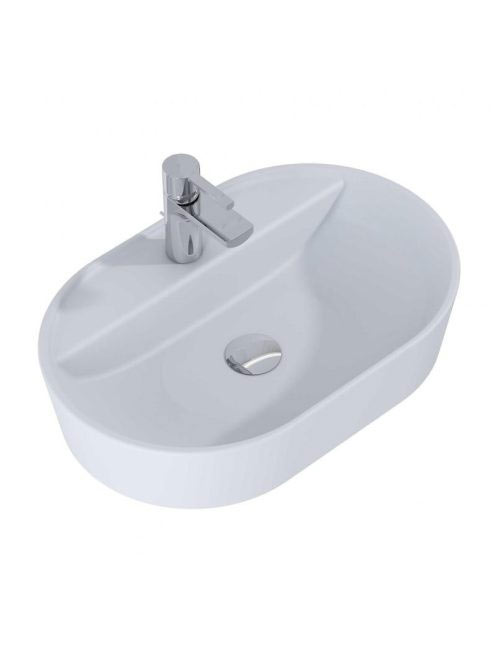 Arezzo design Babette pultra ültethető mosdó 62 cm, matt szürke AR-145102