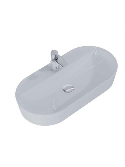 Arezzo design Babette pultra ültethető mosdó 82 cm, matt szürke AR-145106