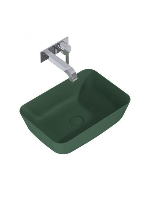 Arezzo design Reni pultra ültethető mosdó 46 cm, matt zöld AR-146028