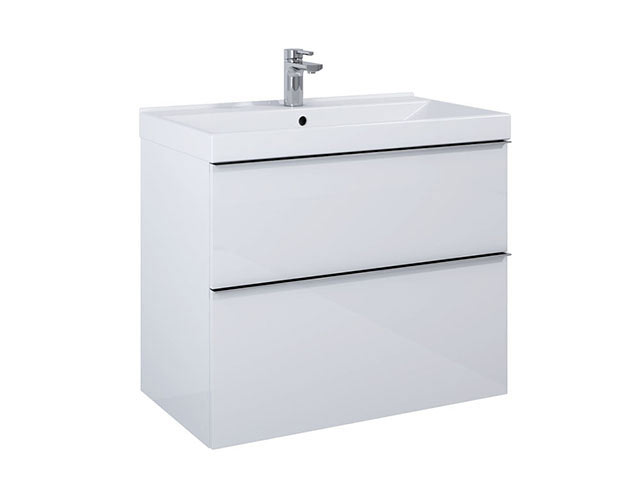 Arezzo Design Monterey 80cm-es alsószekrény 2 fiókkal magasfény? fehér