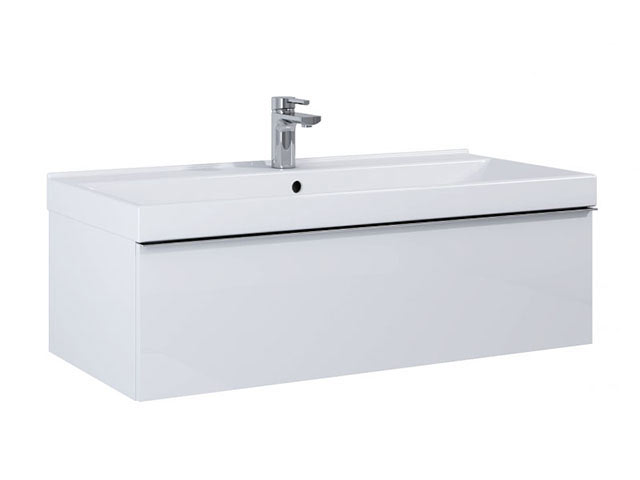 Arezzo Design Monterey 100 cm-es alsószekrény 1 fiókkal magasfény? fehér