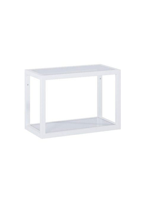 Arezzo design Monterey függőpolc üveggel 40 cm, fehér AR-168189