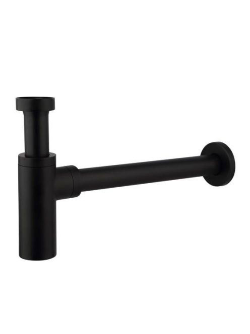 Arezzo design Round matt fekete modsószifon AR-220B