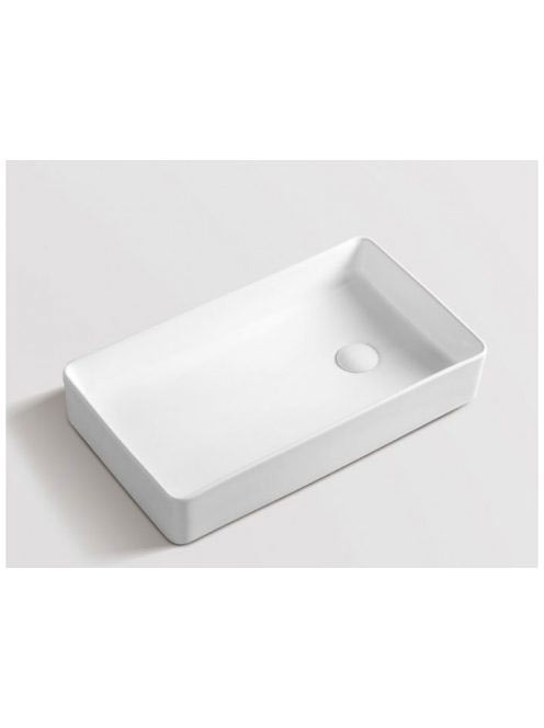 AREZZO design Charlotte kerámia mosdótál 61x34 cm, fehér AR-508