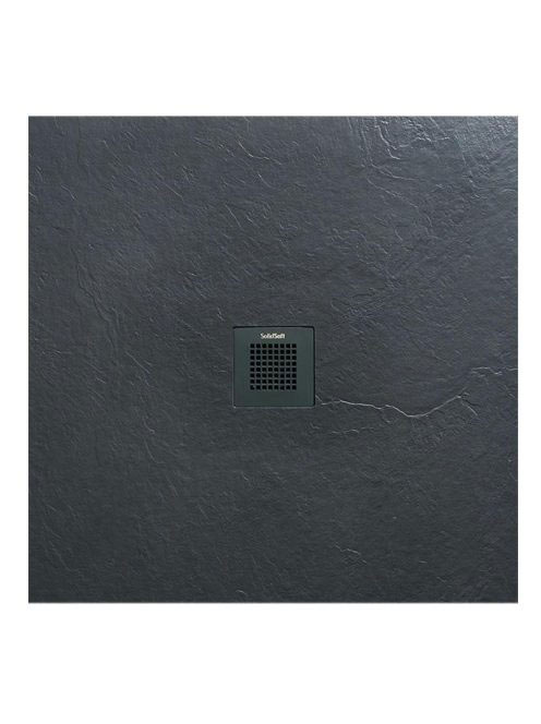 Arezzo design SOLIDSoft zuhanytálca 80x80 cm, lefolyóval, antracit AR-8080A