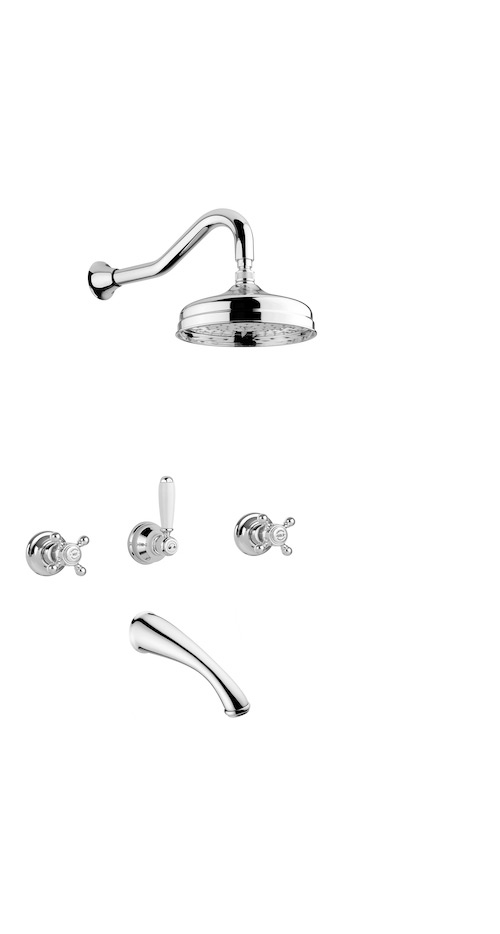 Bugnatese Arcadia 8328 - fal alatti esőztető kádkifolyóval