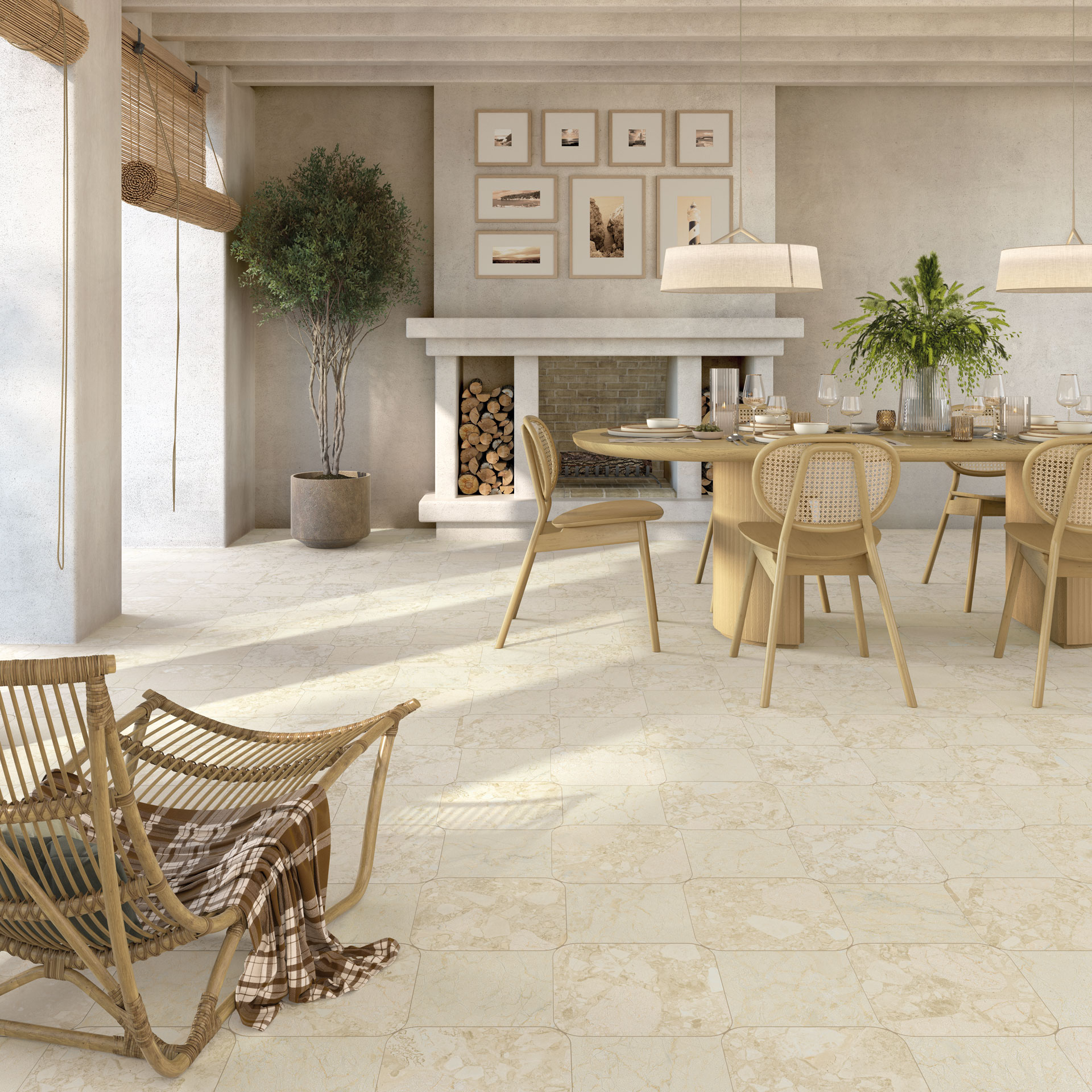 Arcana Ceramica Black&Cream Csempe és Padlólap