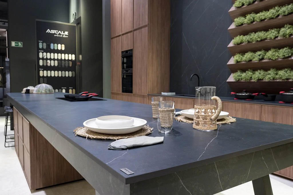 Ascale Allure Black Konyhai burkolólap | Csempék és Mozaikok