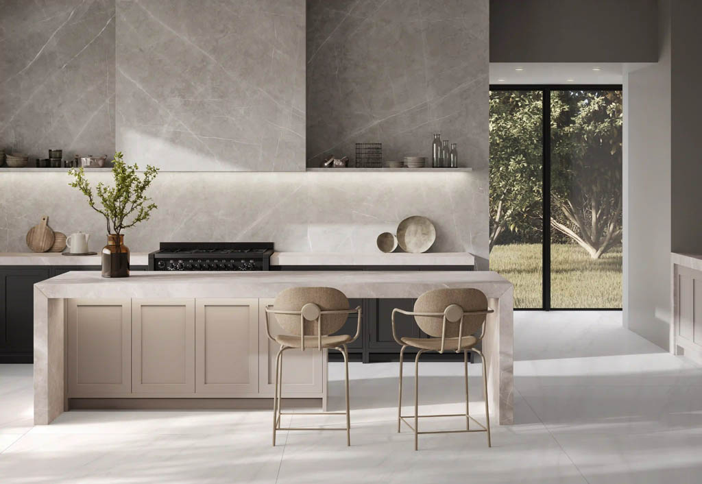 Ascale Armani Silver Konyhai burkolólap | Csempék és Burkolatok