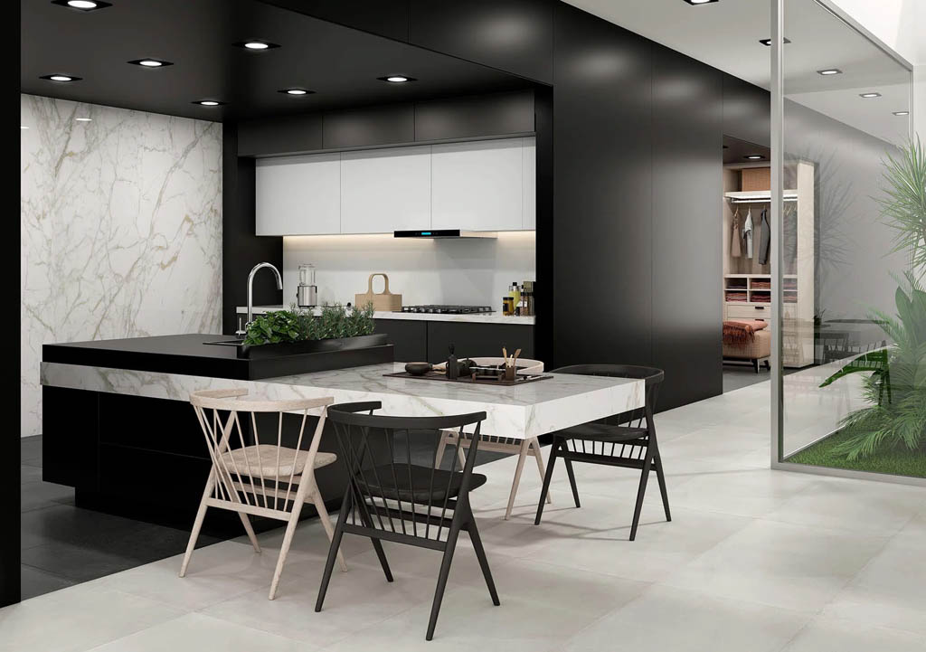 Ascale Grum Black Konyhai burkolólap | Csempék és Járólapok