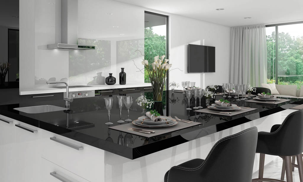 Ascale Grum Black Konyhai burkolólap | Csempék és Burkolatok