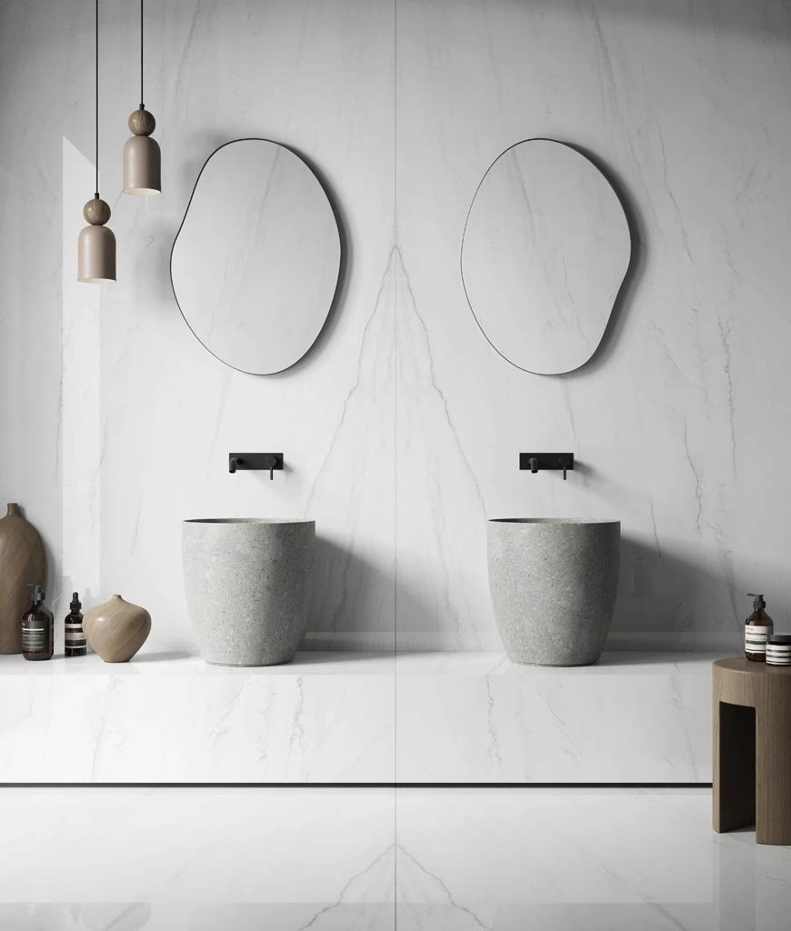 Ascale Montblanc White Falburkolat | Csempék és Járólap