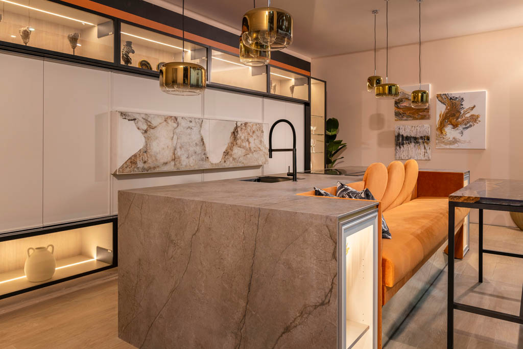 Ascale Nebula Brown Konyhai burkolólap | Csempék és Padlólapok