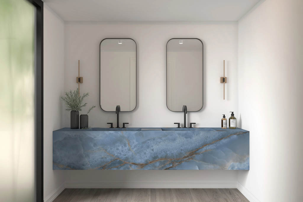 Ascale Onice Blue Falburkolat | Csempék és Járólapok