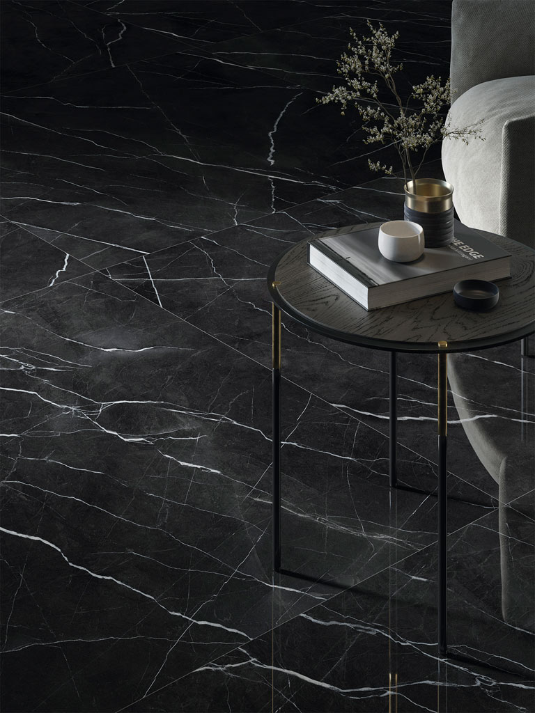 Azulev Calacatta Black Kőhatású járólap 