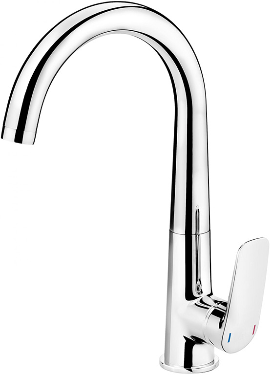 Deante Coriander álló mosogató csaptelep U alakú kifolyóval 