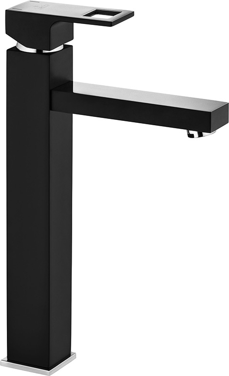 Deante Anemon álló mosdó csaptelep megemelt testtel- króm-fekete 
