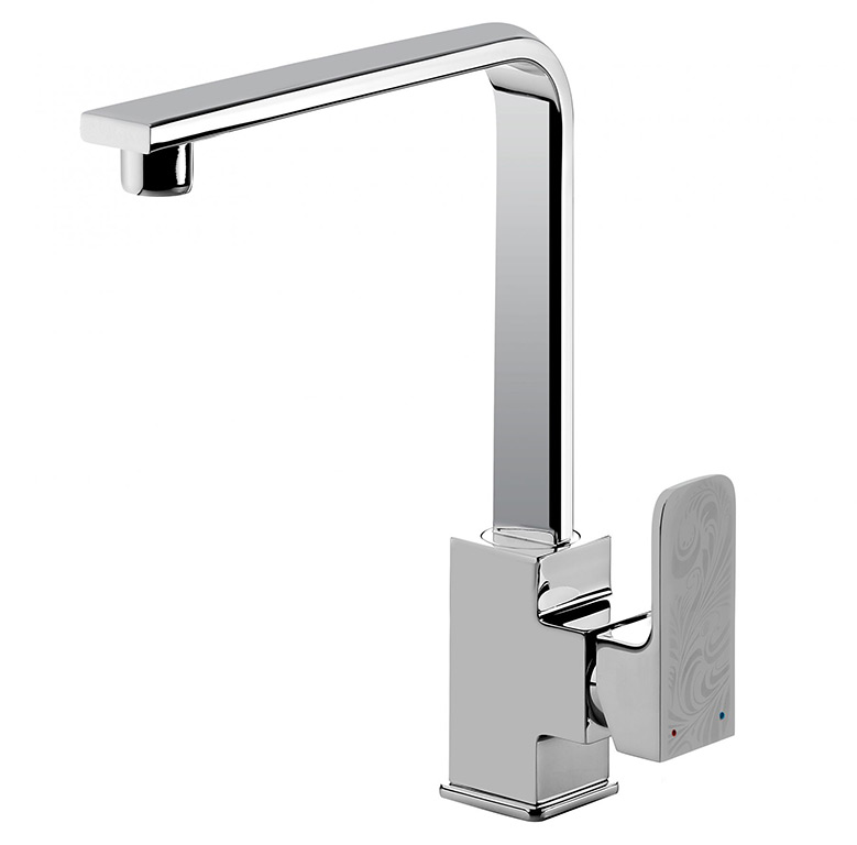 Deante Azalia álló mosogató csaptelep szögletes kifolyóval 