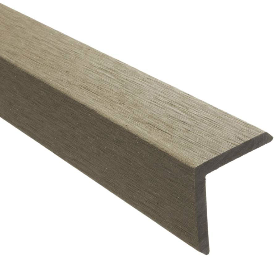 Bergdeck WPC BERGDECK S140 saroktakaró L profil 50 x 50 mm x 2,20 m Ébenfa BBKS05