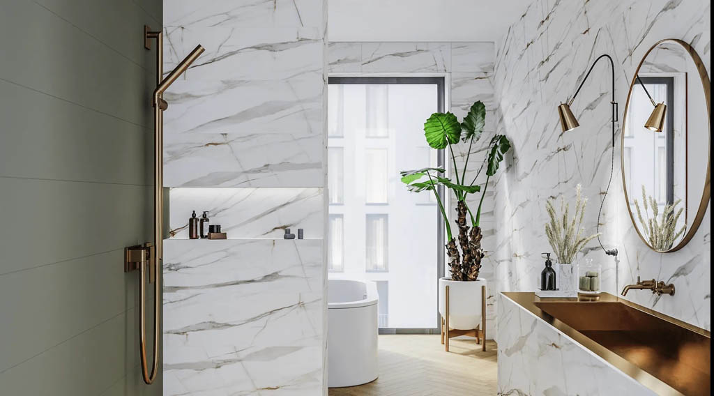 Ceramica Bianca Kingstone Csempe és Padlólap