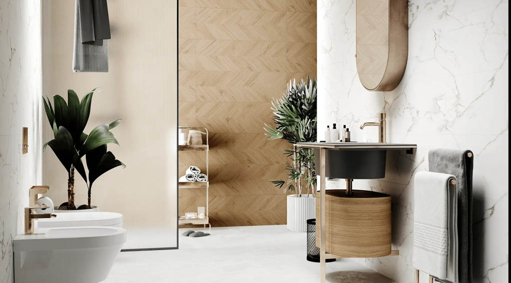 Ceramica Bianca Monte Bianco Csempe és Padlólap