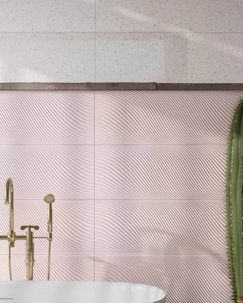 Ceramica Bianca Perla Pink Csempe és Padlólap