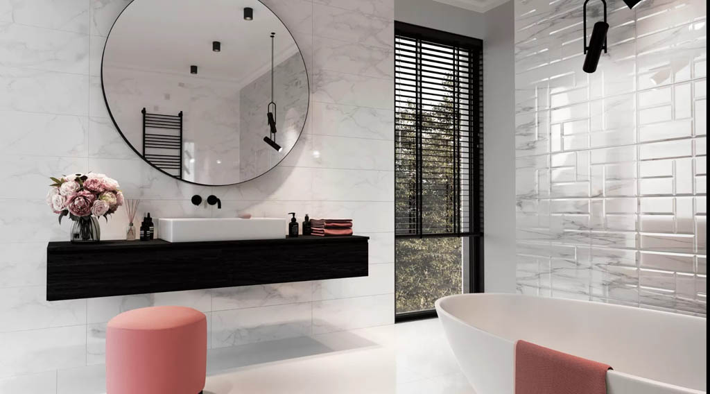 Ceramica Bianca Royal Grey Csempe és Padlólap