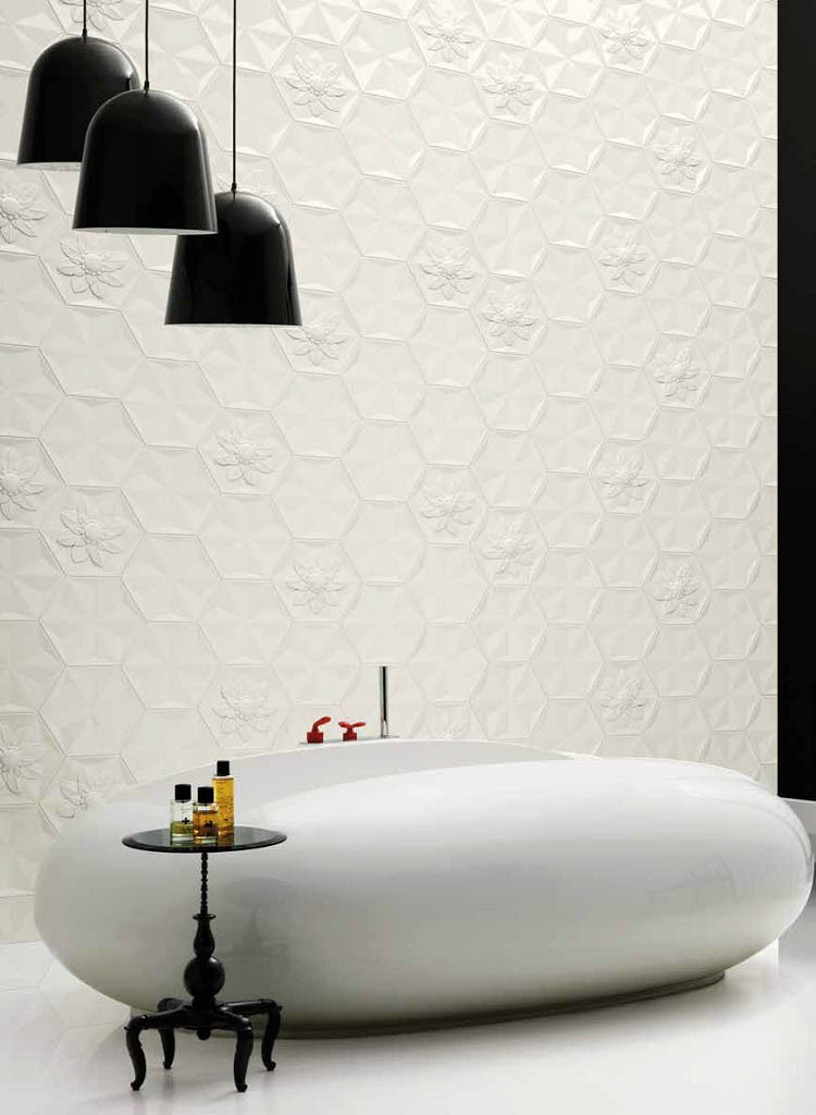 Bisazza Frozen Garden Falburkolat | Csempék és Járólapok