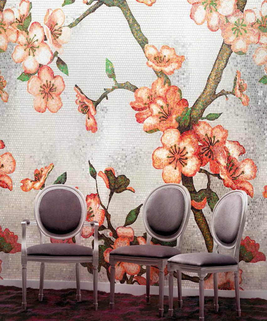 Bisazza Decori Flora Mozaik | Csempék és Padlólapok