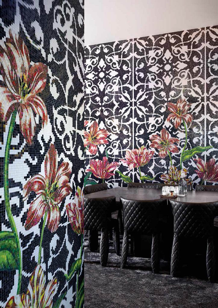 Bisazza Decori Flora Mozaik | Csempék és Mozaikok