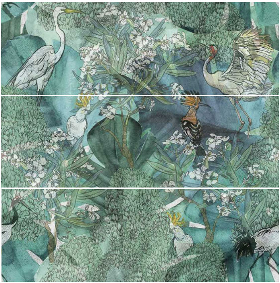 Valore Botanica Dekor szett 75 x 75 dekorcsempe