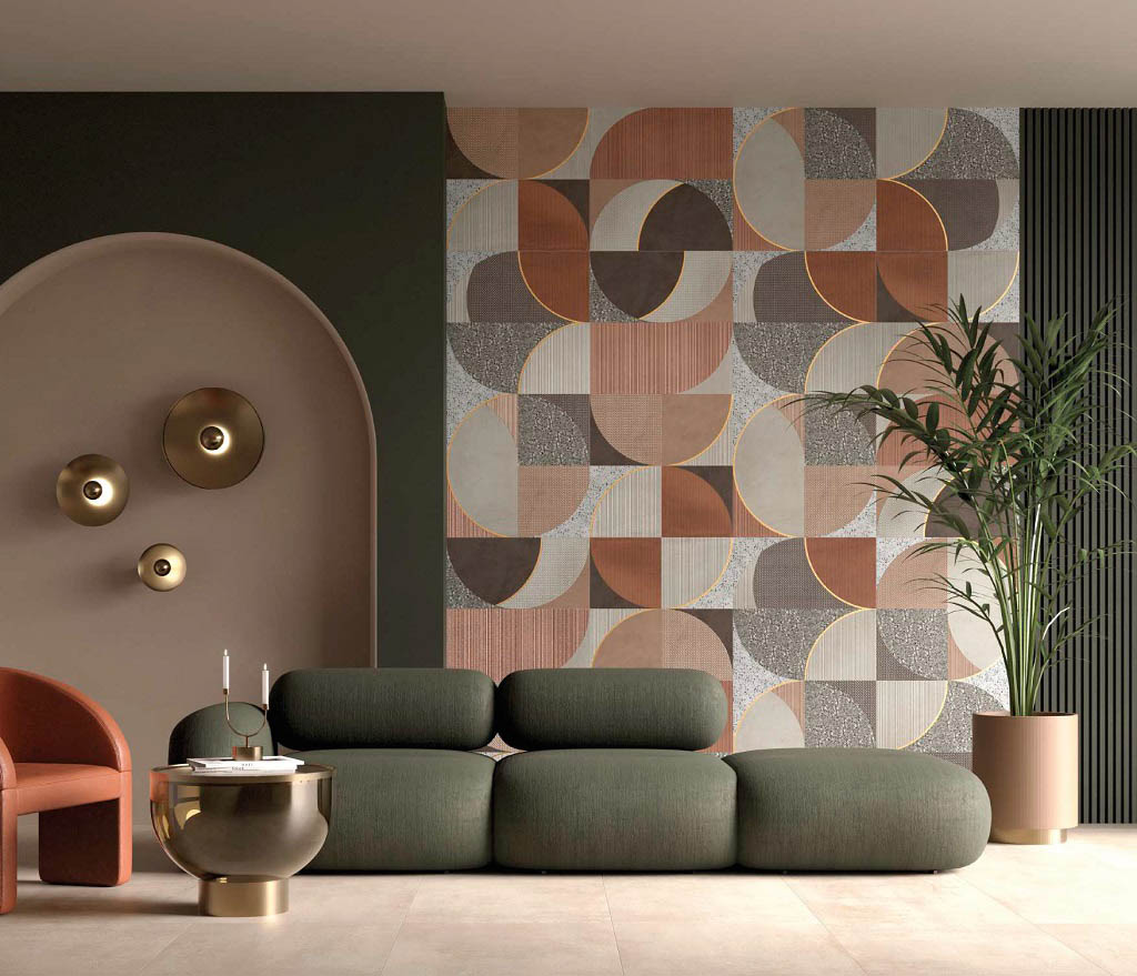 Boxer Artwork Deep Jungle Falburkolat | Csempék | Mozaikok