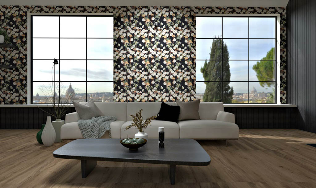 Boxer Artwork Black Elisir Falburkolat | Csempék és Mozaikok