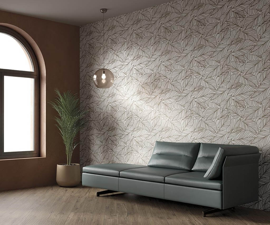 Boxer Artwork Nude Leaves Falburkolat | Csempék és Burkolatok